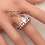 Load image into Gallery viewer, Le Sha Anniversary Band Ring Cz Sterling Silver Womens Ginger Lyne - 10
