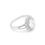 Load image into Gallery viewer, Chari Engagement Ring Sterling Silver Cz Womens Ginger Lyne Collection - 6
