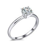 Load image into Gallery viewer, Amore Engagement Ring Women 1Ct Moissanite Sterling Silver Ginger Lyne - 1CT Silver,5
