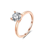 Load image into Gallery viewer, Envy Solitaire 1.25Ct Engagement Ring Sterling Silver Women Ginger Lyne - Rose Gold,10
