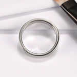 Load image into Gallery viewer, Plain 4mm Sterling Silver Wedding Band Ring Mens Womens by Ginger Lyne - 6
