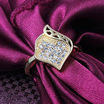 Load image into Gallery viewer, Bella Statement Ring Gold Plated Cubic Zirconia Ginger Lyne Collection - 10
