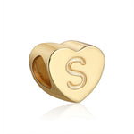 Load image into Gallery viewer, Initial Heart Charms Gold Over Sterling Silver Womens Ginger Lyne Collection - S

