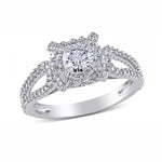 Load image into Gallery viewer, Carlita Engagement Ring Sterling Silver Womens Cz Ginger Lyne Collection - 5
