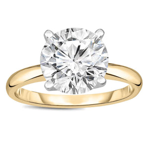 Amore Engagement Ring Women 3 Ct Moissanite Gold Sterling Ginger Lyne - 3CT Gold over Silver,10