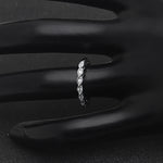 Load image into Gallery viewer, Shanti Anniversary Band Ring Sterling Silver Twist Cz Womens Ginger Lyne - 5
