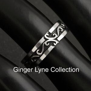 David Celtic Stainless Steel Wedding Band Ring Men Women Ginger Lyne - 10