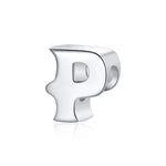Load image into Gallery viewer, Initial Letter Charms Sterling Silver Womens Girls Ginger Lyne Collection - P
