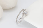 Load image into Gallery viewer, Contessa Engagement Ring Womens Bridal Sterling Silver Cz Ginger Lyne Collection - 10
