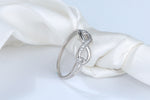Load image into Gallery viewer, Infinity Promise Ring Sterling Silver Cubic Zirconia Women Ginger Lyne - 11
