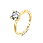 Load image into Gallery viewer, Envy Solitaire 1.25Ct Engagement Ring Sterling Silver Women Ginger Lyne - Gold,6
