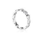 Load image into Gallery viewer, Emma Infinity Eternity Wedding Band Ring Silver Cz Women Ginger Lyne - 10
