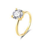 Load image into Gallery viewer, Amore Engagement Ring Women 1 Ct Moissanite Gold Sterling Ginger Lyne - 1CT Gold over Silver,8

