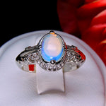 Load image into Gallery viewer, Luisa Statement Ring Created Fire Opal Womens Ginger Lyne Collection - 10
