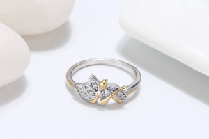 Fairy Ring Wing Angel Sterling Silver Cubic Zirconia Girls Ginger Lyne - 4