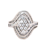 Load image into Gallery viewer, Raquel Statement Ring Cubic Zirconia Wgold Plated Women Ginger Lyne - 10
