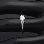 Load image into Gallery viewer, Nina Engagement Ring Womens Sterling Silver 3 Stone Cz Ginger Lyne Collection - 10
