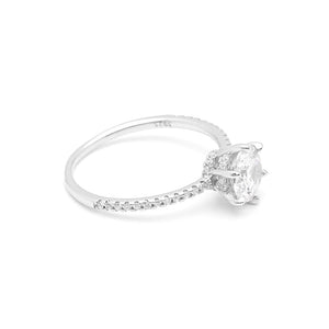 Devonne Engagement Ring Sterling Silver 1Ct Cz Womens Ginger Lyne - 6