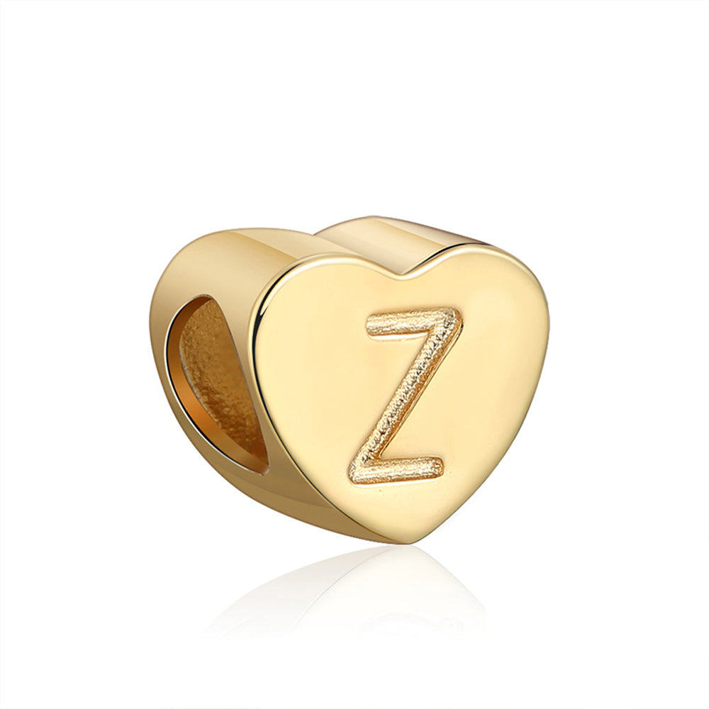Initial Heart Charms Gold Over Sterling Silver Womens Ginger Lyne Collection - Z