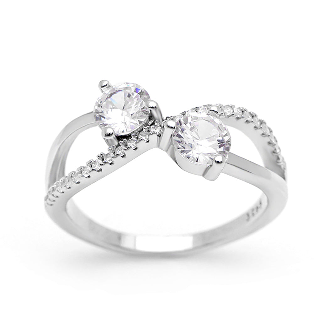 Shay Engagement Ring Wedding Bridal Sterling Silver Womens Ginger Lyne - 7