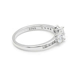 Load image into Gallery viewer, Anastasia Engagement Ring Sterling Silver 3 Stone Wedding Ginger Lyne Collection - 10
