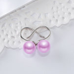 Load image into Gallery viewer, Drop Hook Earrings Simulated Pearl Womens Girls Ginger Lyne Collection - Pink
