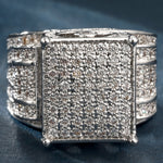 Load image into Gallery viewer, Edwina Engagement Ring Square Micro Pave Exaggerated Women Ginger Lyne - 7

