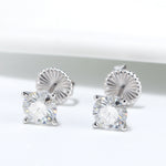 Load image into Gallery viewer, Amore Stud Earrings 2Ctw Solitaire Topaz Womens Ginger Lyne Collection - 2 TCW
