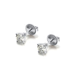 Load image into Gallery viewer, Amore Stud Earrings 2Ctw Womens Moissanite Sterling Silver Ginger Lyne - 2 Carat
