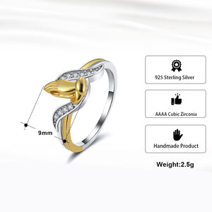 Praying Hands Ring Religious Gold Sterling Silver Cz Women Ginger Lyne Collection - 12