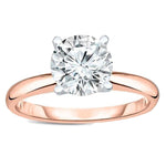 Load image into Gallery viewer, Amore Engagement Ring Women 1Ct Moissanite Rose Sterling Ginger Lyne - 1CT Rose over Silver,10
