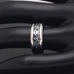 Load image into Gallery viewer, Pirate Jack Wedding Band Ring Stainless Steel Men Women Ginger Lyne Collection - 11.5
