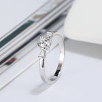 Load image into Gallery viewer, Solitaire Wedding Engagement Ring Sterling Silver Cz Women Ginger Lyne - 10
