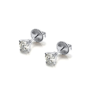 Amore Stud Earrings 2Ctw Solitaire Topaz Womens Ginger Lyne Collection - 2 TCW
