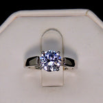 Load image into Gallery viewer, Womens Engagement Ring Solitaire 8mm Cubic Zirconia by Ginger Lyne - 7.5
