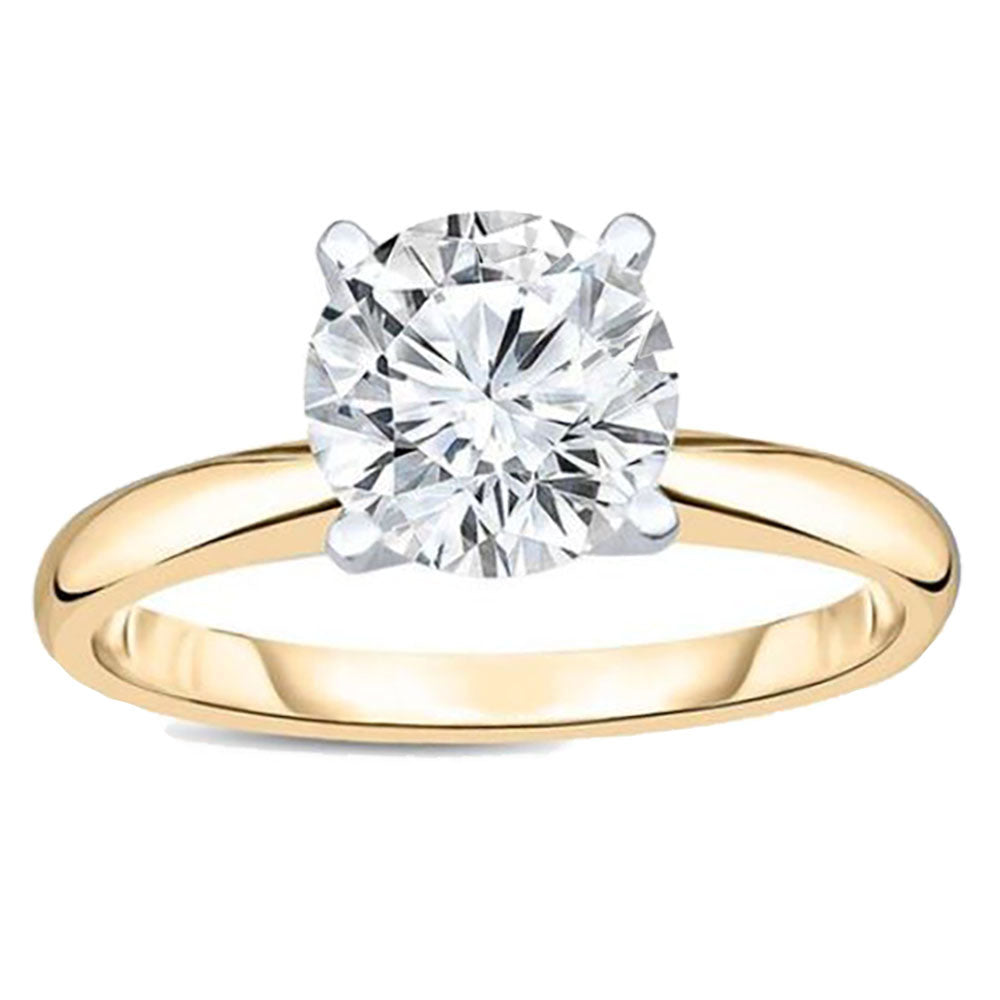Amore Engagement Ring Women 2 Ct Moissanite Gold Sterling Ginger Lyne - 2CT Gold over Silver,6