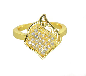 Bella Statement Ring Gold Plated Cubic Zirconia Ginger Lyne Collection - 5